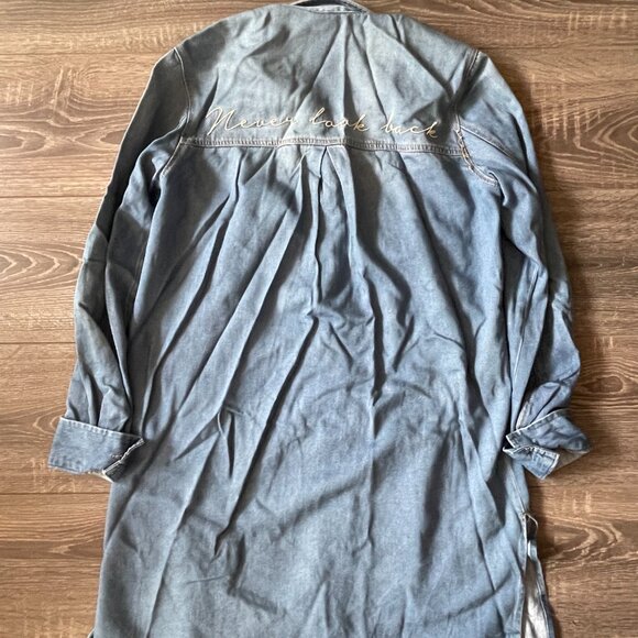 Stradivarius Denim Shirt Button Down - Picture 7 of 7